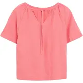 s.Oliver Leinenmixbluse mit Schleifendetail am Rücken