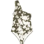 Emporio Armani für Damen. EW003395_AF20248 Badeanzug Hazy Floral grün (S), Strandbekleidung, Polyamid