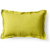 HK Living - Leinen-Kissen, 50 x 30 cm, lemongrass