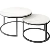 Lookway Runder Couchtisch CIRI 2in1 LEVANTO