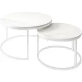Lookway Runder Couchtisch CIRI 2in1 LEVANTO