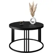 Lookway Runder Couchtisch LORI matt schwarz