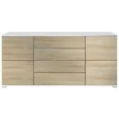 Vladon SIDEBOARD Rova Eiche sägerau