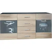 Vladon SIDEBOARD Carlos Eiche sägerau