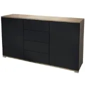Vladon SIDEBOARD Santo Schwarz matt