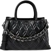GUESS Damen Handtaschen Maxine Girlfriend Satchel - Zwart - Größe ONESIZE
