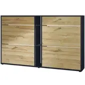 Vladon SCHUHSCHRANK Today Fronten in Eiche Natur