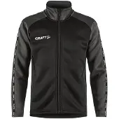 Craft Trainingsjacke Squad 2.0 Full Zip Kinder Black-Granite-Größe 110