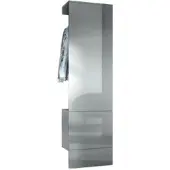 Vladon GARDEROBE Carlton Paneel in Grau Hochglanz