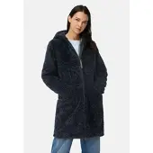 Camel active Teddy Mantel mit Kapuze in Navy | Gr.: 46