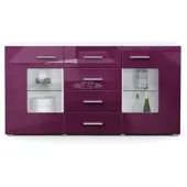 Vladon SIDEBOARD Noah Brombeer Hochglanz