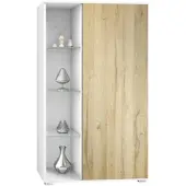 Vladon VITRINE Davos Eiche Natur