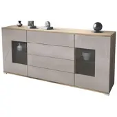 Vladon SIDEBOARD Grömitz Sandgrau Hochglanz
