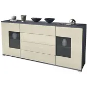 Vladon SIDEBOARD Grömitz Creme Hochglanz
