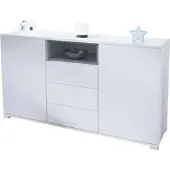 Vladon SIDEBOARD Skadu Graphit Seidenmatt