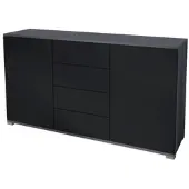 Vladon SIDEBOARD Santo Schwarz matt