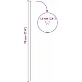 vidaXL Teichzaun Set 5 pcs Grün 100 x 50 cm Stahl