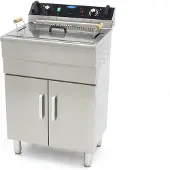 Maxima - Gastro Fritteuse - 30 l - 1 Korb - mit Ablasshahn und Ständer