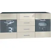 Vladon SIDEBOARD Carlos Creme Hochglanz