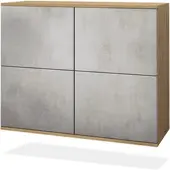 Vladon KOMMODE Rova Beton Oxid Optik