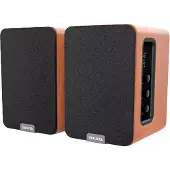 Aiwa SPA-200BR Active speaker pair with HDMI, brown