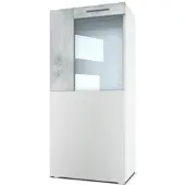 Vladon VITRINE Movie Absetzungen in Beton Oxid Optik