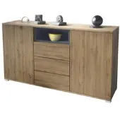 Vladon SIDEBOARD Skadu Anthrazit matt