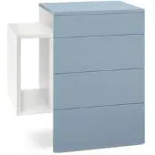 Vladon NACHTTISCH Queens Front in Denim matt