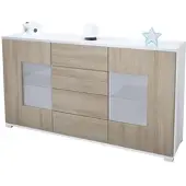 Vladon SIDEBOARD Grömitz Eiche sägerau