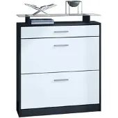 Vladon SCHUHSCHRANK Loret Front in Weiß matt