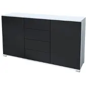 Vladon SIDEBOARD Santo Schwarz matt