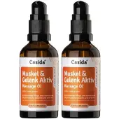 Casida Muskel & Gelenk Aktiv Massage-Öl 2x 2x50 ml Öl