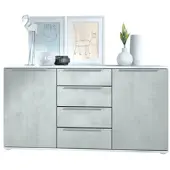 Vladon SIDEBOARD Porto Beton Oxid Optik