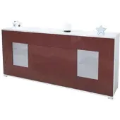 Vladon SIDEBOARD Grömitz Bordeaux Hochglanz