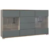 Vladon SIDEBOARD Bari Graphit Seidenmatt