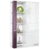 Vladon HIGHBOARD Canto Brombeer Hochglanz