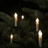 CLGarden LED Kerzen Lichterkette LEDKLK40 Kerzenlichterkette für außen innen 40