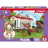 Schmidt Horse Club, Hannoveraner Fohlen, Falbe (AT), 100 Teile, mit Add-on (eine Original Figur)
