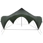 vidaXL Party-Zelt Armeegrün 500 x 500 x 350 cm Polyester und Stahl