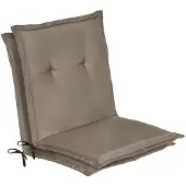 Beautissu 2er Set Niedriglehner Auflage Gartenstuhl Loft NL, 100x50x6cm, Taupe