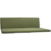 Beautissu Hollywoodschaukelauflage 3 Sitz 2er Set Loft HS, 180x50cm, Olivgrün