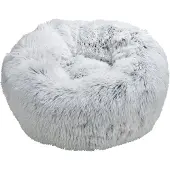 Dynamic24 Plüsch Hundebett 55cm Katzenbett Hunde Kissen Hundekorb Schlafplatz Hund Katze
