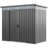 PRIMEYARD 220 x 110 cm Gerätehaus, Perlgrau - (GFPV01008)