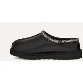 Ugg Tasman Leather Regenerate Herren Hausschuhe Slipper aus Echtleder Schwarz 44 EU