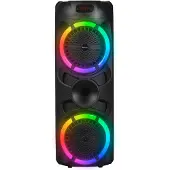 Denver Bluetooth Lautsprecher Party Box - Disco Lichter - Party Box - Inkl. Drahtloses Mikrofon & Fernbedienung - BPS459