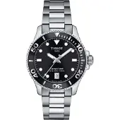 Tissot Herrenuhr Seastar 1000 36mm 120.210.11.051.00, Grau / Schwarz