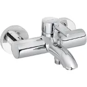 Kludi BOZZ Wannenfüll- und Brause-Einhandmischer, Wandmontage, 386910576, Farbe: Chrom