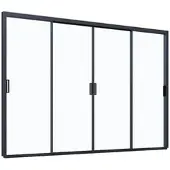 Weide Slim Frame Schiebepaneel Glas anthrazit für Pergola