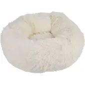 Dynamic24 Plüsch Hundebett 55cm Katzenbett Hunde Kissen Hundekorb Schlafplatz Hund Katze