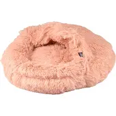 Dynamic24 Plüsch Hundebett 55cm Katzenbett Hunde Kissen Hundekorb Schlafplatz Hund Katze